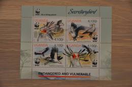 M1 - 65  ++ UGANDA 2012 SECRETARYBIRD BIRDS OISEAUX VOGELS  POSTFRIS MNH ** - Uganda (1962-...)