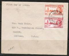 NORTHERN RHODESIA    Scott # 46-7 On FIRST DAY COVER  (26 Nov 1946) - Northern Rhodesia (...-1963)