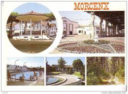 MORCENX  - 5 Vues : Kiosque, Centre Ville, Piscine, Jardin, Chemin En Forêt -  N°   6168 - Morcenx