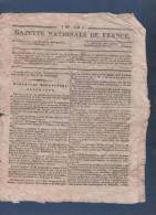 GAZETTE NATIONALE DE FRANCE 23 03 1797 - VIENNE - FRANCFORT - COBLENTZ - COLOGNE - SUISSE BÂLE - TYROL - GUYANE CAYENNE - Journaux Anciens - Avant 1800