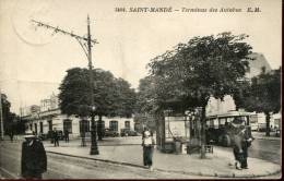94-VAL DE MARNE-- SAINT MANDE / TERMINUS DES AUTOBUS   ECRITE ‹(•¿• )› - Saint Mande