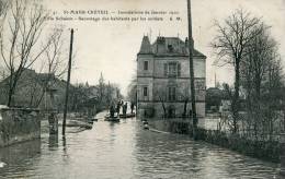 94-VAL DE MARNE-- SAINT MAUR CRETEIL / VILLA SCHAKEN / SAUVETAGE PAR LES SOLDATS   ECRITE ‹(•¿• )› - Saint Maur Des Fosses