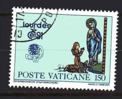 Vaticano ° - 1981 . Lourdes. £ 150 Unif. 691.  Usato - Oblitérés