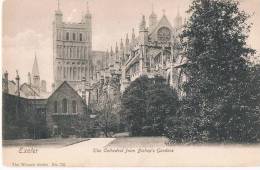 Exeter The Cathedral From Bishops Gardens  The Wrench Series N° 732 - Exeter