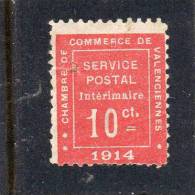 France:année 1914 Timbre De Guerre N° 1 - Guerre (timbres De)