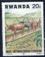 Rwanda 1983  Cows Cattle Soil Erosion Prevention MNH - Vaches