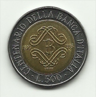 1993 - Italia 500 Lire Banca D'Italia, - 500 Lire