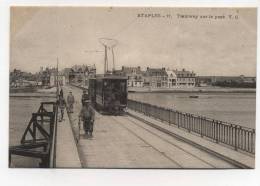 CPA 62 : ETAPLES  Tramway Sur Le Pont Animé    A   VOIR  !!!!!!!! - Etaples