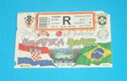 CROATIA : BRAZIL - Friendly Football Spectacle 2005. * Ticket Brasil Billet Soccer Fussball Futbol Futebol Foot Calcio - Eintrittskarten