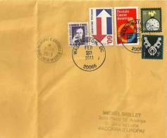 Belle Lettre De Washington  Adressée  En Andorre - Covers & Documents