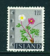 ICELAND - 1964 Flowers 1k Used (stock Scan) - Usati