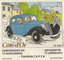 TINTIN. Collectionnez Les 12 Autocollants Tintin Et Les CITROËN Célèbres. PUB Chocolat Côte D´Or. 1984. Autocollant N° 4 - Aufkleber