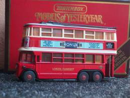 MATCHBOX  YESTERYEAR -  AEC TROLLEYBUS 1931 DIDDLER  AVEC SA  BOITE  Scala 1/49 - Matchbox