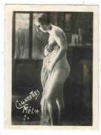 CHROMO EROTIQUE FEMMES PIN UP Cigarettes MELIA  : " Femme Nue " - Melia