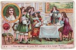 CHROMO Rois De France Louis XIV Et Molière La Petite Histoire De France - Ohne Zuordnung