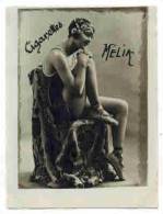 CHROMO EROTIQUE FEMMES  PIN UP Cigarettes MELIA  : " Femme En Tenue Provocante  " - Melia