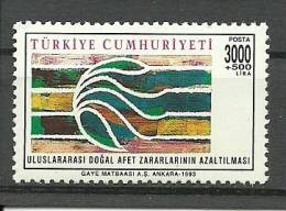 Turkey; 1993 U.N. Natural Disaster Relief Day - Unused Stamps