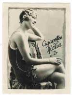 CHROMO EROTIQUE FEMMES PIN UP Cigarettes MELIA  : " La Nageuse  " - Melia