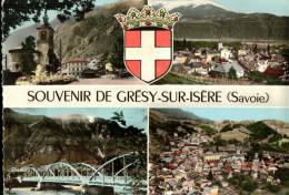 CPSM  GRESY SUR ISERE     Le Village  En Multivues - Gresy Sur Isere