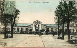 95-VAL D OISE-- PONTOISE  / LA GARE   ECRITE ‹(•¿• )› - Pontoise