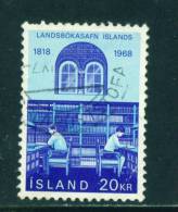 ICELAND - 1968 National Library 20k Used (stock Scan) - Used Stamps