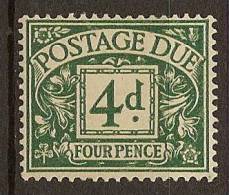 GB POSTAGE DUE 1936 4d SG D23 HM YA26 - Tasse