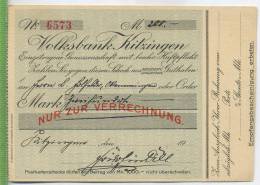 Postkartenscheck, Volksbank Kitzingen, Nr. 6573 - Kitzingen