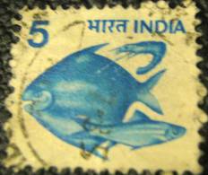 India 1979 Fish 5np - Used - Gebruikt