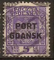 DANZIG (POLISH) 1934 5g SG R26 U YC186 - Port Gdansk
