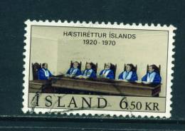 ICELAND - 1970 Supreme Court 6k50 Used (stock Scan) - Usados
