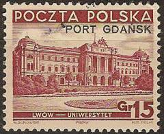 DANZIG (POLISH) 1934 15g SG R32 HM YC236 - Port Gdansk