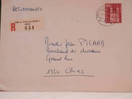 Lettre Recommandée De La Chaux-de-Fonds Du 28 Juillet 1970 - Brieven En Documenten