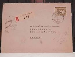 Lettre Recommandée De Genève Aéroport Du 13 Novembre 1950 - Brieven En Documenten