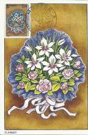 MONACO - Concours International De Bouquets  - Timbre Et Tampon Jour D'émission - Cartoline Maximum