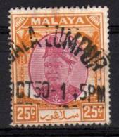 MALAYA SELANGOR - 1949/55 YT 56 USED - Selangor