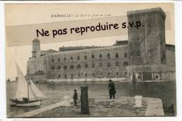 - MARSEILLE - Le Fort St-Jean - Animation, Cliché Peu Courante, Barque, Non écrite, Très Bon état, Scans. - Alter Hafen (Vieux Port), Saint-Victor, Le Panier