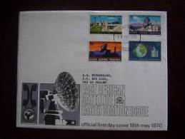 KUT 1970 East African SATELLITE EARTH STATION Full Set On FDC. - Kenya, Ouganda & Tanzanie