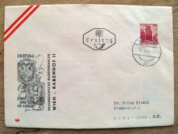 Cover Sent In Austria Osterreich Ersttag Wien Erdberg - Lettres & Documents