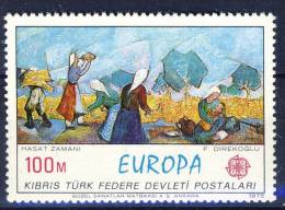 ##Cyprus/Turkey 1975. CEPT.  Painting. Peinture. Gemälde. Michel 24. MNH(**) - Unused Stamps