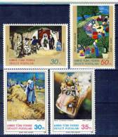 #Cyprus/Turkey 1982-83. Paintings. Peintures. Gemälde. Michel 120-21 + 125-26. MNH(**) - Unused Stamps