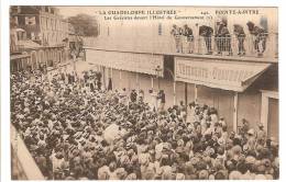 POINTE A PITRE - GUADELOUPE - GREVE - LES GREVISTES DEVANT L'HOTEL DU GOUVERNEMENT - TOP ANIMATION - Pointe A Pitre