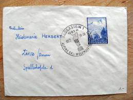 Cover Sent In Austria Osterreich Special Cancel 1958, Fis, Mountains - Covers & Documents
