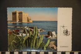 CP, 06, Cannes Les Iles Ruines Du Vieux Chateau Fortifié De L'abbaye De Lerins N°925 Editions Montluet 1959 - Cannes