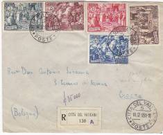 PGL BE099 - VATICANO SASSONE N°149/53 RACC. 18/12/1951 - Storia Postale