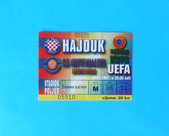 HAJDUK V CS GREVENMACHER - 1997. UEFA CUP Qual. Football Match Ticket Billet Foot Soccer Fussball Calcio Luxembourg - Match Tickets