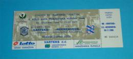 NK VARTEKS : SC HEERENVEEN Holland * UEFA CUP WINERS 1998. * Football Match Ticket Billet Soccer Fussball Foot Calcio - Tickets - Entradas