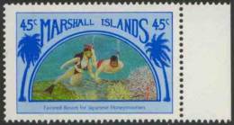 Marshall Islands 1989 Mi 207 ** Japanese Skin-divers / Japanisches Paar Beim Tauchen / Plongeon– Links With Japan - Immersione