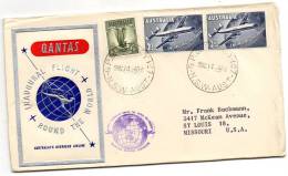 Australian Round The World Series 1958 Cover - Covers & Documents