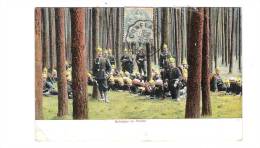 Militaria - 1906 - Armée Allemande - Schutzen Im Walde N°40 -  Soldat Militaire Casque à Pointe Fusil Dans Forêt Arbres - Arnay Le Duc
