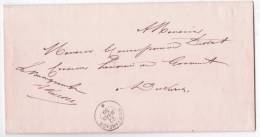 Lettre En Franchise Càd "WEISWAMPACH/1859" + Contreseing Du Bourgmestre De Haut.... - Other & Unclassified